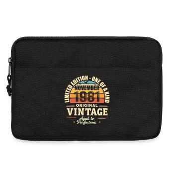 November 1981 Bestes Geschenk 1981 - November 1981 - Laptoptasche 13" - Schwarz - Vorne