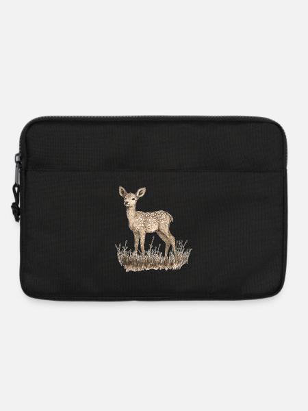 Reh - Laptoptasche 13" - Schwarz