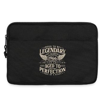 Legendär_seit_1966_Jahrgang_Geburtstag_Geschenk - Sacoche pour ordinateur portable 13 pouces - noir - Devant