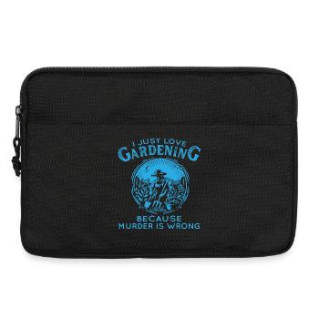 Gartenhumor Mord ist falsch - Laptoptasche 13" - Schwarz - Vorne
