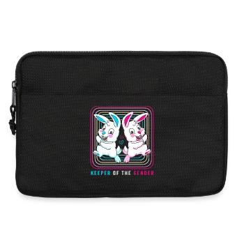 Gender Reveal Easter Mom-to-be - Laptop bag 13" - black - Front