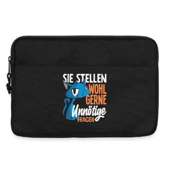 They probably like to ask unnecessary questions - Laptop bag 13" - black - Front