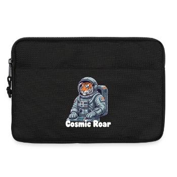Tigre cosmique en combinaison spatiale - Sacoche pour ordinateur portable 13 pouces - noir - Devant