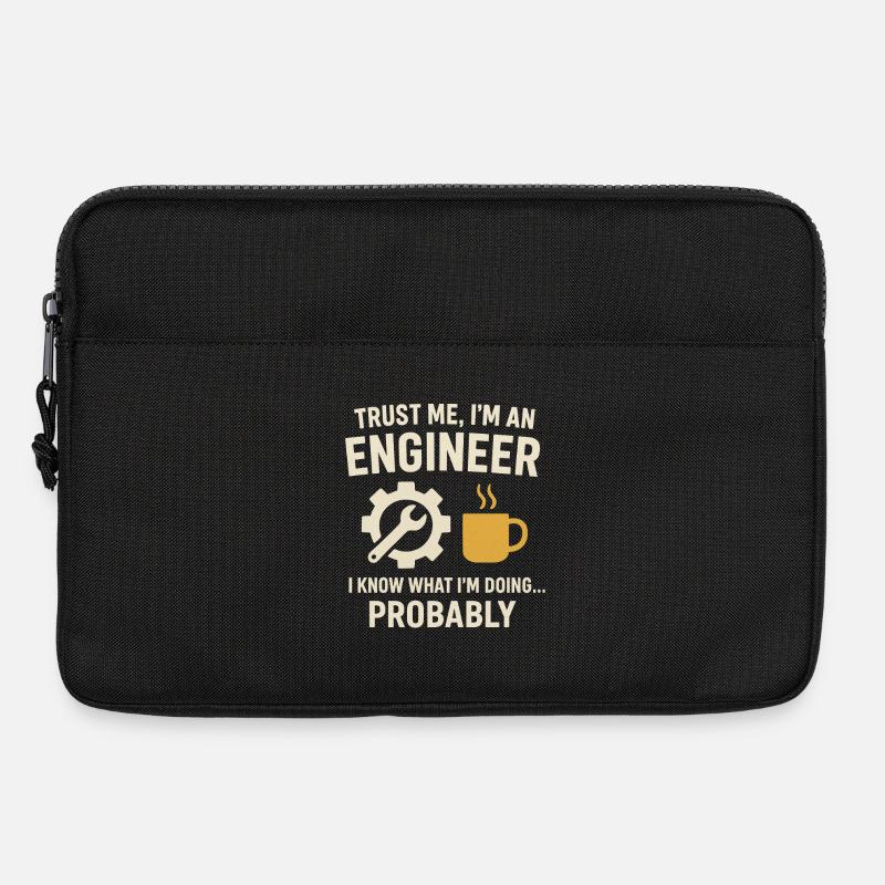 Vertrau mir, ich bin Ingenieur - Laptoptasche 13" - Schwarz