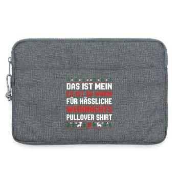 Christmas - Laptop bag 13" - heather grey - Front