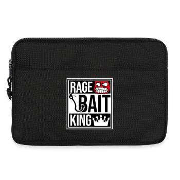 Rage Bait King en ligne Troll Attention Fun - Sacoche pour ordinateur portable 13 pouces - noir - Devant