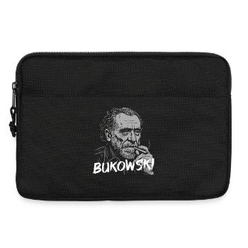 Bukowski Portrait Cigarette Tee - Laptop bag 13" - black - Front