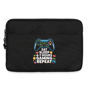 Six Seven Geek 67 Meme Jeu Drôle - Sacoche pour ordinateur portable 13 pouces - noir - Devant