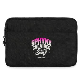Sphynx-Katzen-Vibes - Laptoptasche 13" - Schwarz - Vorne
