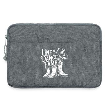 Bottes familiales de danse en ligne - Sacoche pour ordinateur portable 13 pouces - gris chiné - Devant