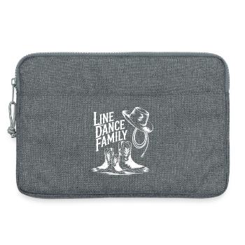 Bottes de cowboy familiales en ligne - Sacoche pour ordinateur portable 13 pouces - gris chiné - Devant