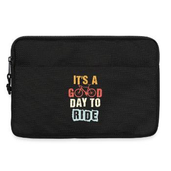 it's a good day to ride gift for cyclist cycling - Laptop bag 13" - black - Front