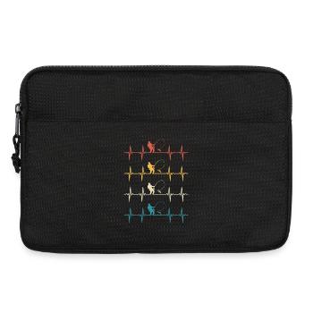Fischerherzschlag-Angeln - Laptoptasche 13" - Schwarz - Vorne