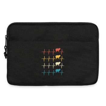 Heartbeat Sheep Sheep - Laptop bag 13" - black - Front