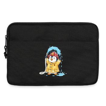 Pinguin Feuerwehrmann Kinder Wasserspaß Schlauch - Laptoptasche 13" - Schwarz - Vorne