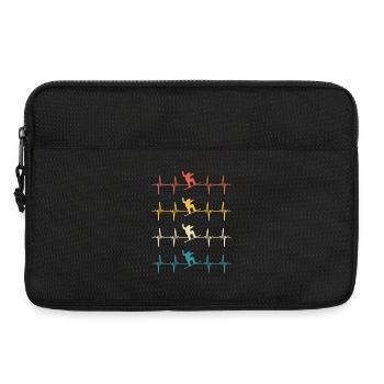 Snowboard Snowboarding Herzschlag Snowboarden - Laptoptasche 13" - Schwarz - Vorne