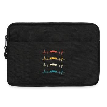  Pick-up retro heartbeat off-road car - Laptop bag 13" - black - Front