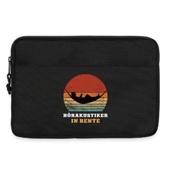 Hearing Aid Acoustician Pension Retirement Retiree Pensioner - Laptop bag 13" - black - Front