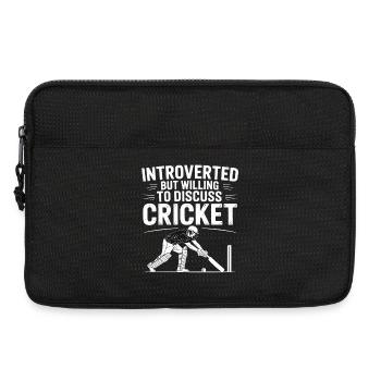 Lustiges Kricket Spruch Vintage Cricket Spiel - Laptoptasche 13" - Schwarz - Vorne