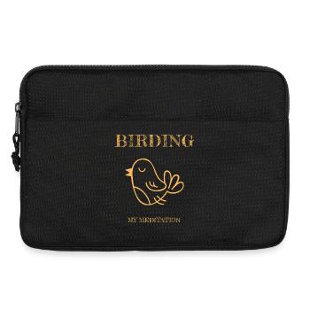 Birding is My Meditation - Laptop bag 13" - black - Front