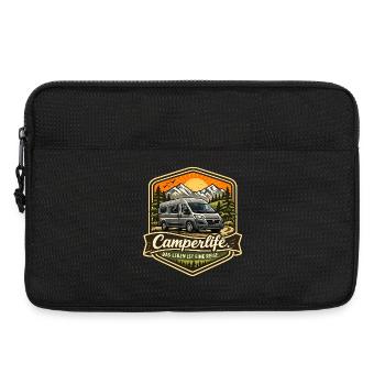 La vie de camping-car est un voyage - Campeur - Sacoche pour ordinateur portable 13 pouces - noir - Devant