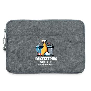 Funny Cleaning Design - Laptop bag 13" - heather grey - Front