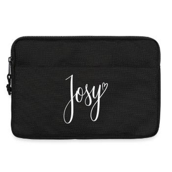 Josy Script Heart Design - Laptop bag 13" - black - Front