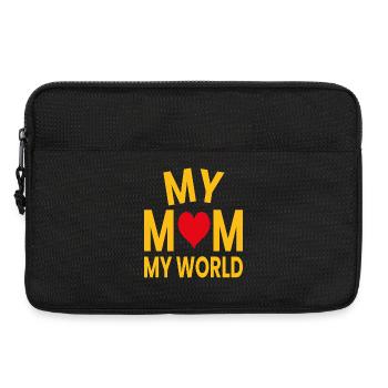 Ma mère, mon monde - Sacoche pour ordinateur portable 13 pouces - noir - Devant