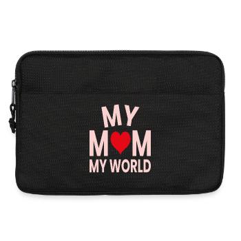 Ma mère, mon monde - Sacoche pour ordinateur portable 13 pouces - noir - Devant