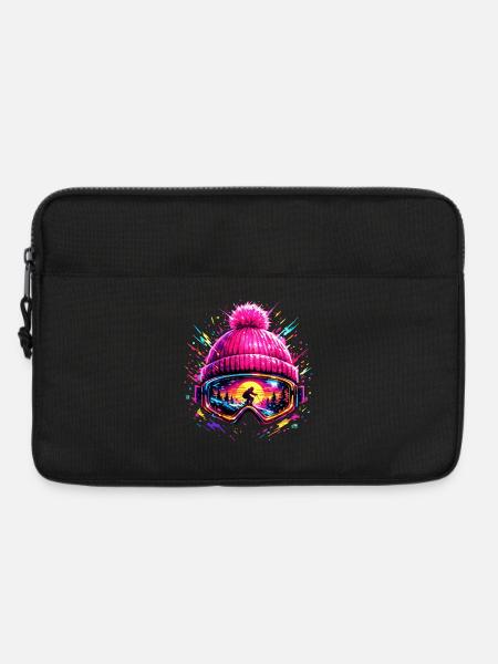 Skifahrer Retro Skibrille Apres Ski Geschenk - Laptoptasche 13" - Schwarz