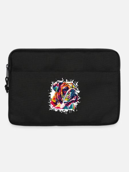 Hund Dog Kunst Graffiti - Laptoptasche 13" - Schwarz