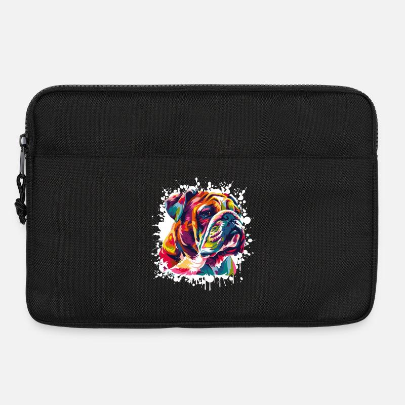 Hund Dog Kunst Graffiti - Laptoptasche 13" - Schwarz