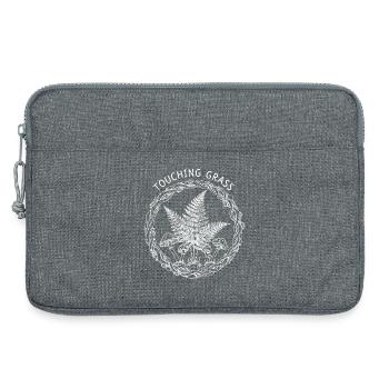 Touching Grass Natur Pilze - Laptoptasche 13" - Grau meliert - Vorne