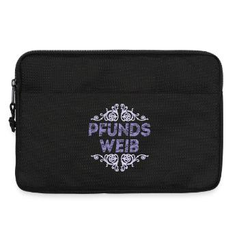 Pfundsweib - Laptoptasche 13" - Schwarz - Vorne