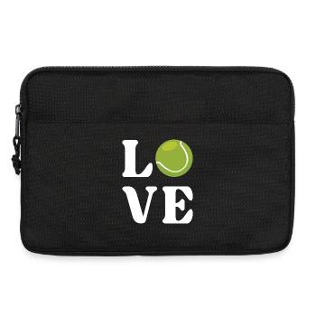 Amateur de tennis - Sacoche pour ordinateur portable 13 pouces - noir - Devant
