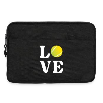 Amateur de tennis - Sacoche pour ordinateur portable 13 pouces - noir - Devant