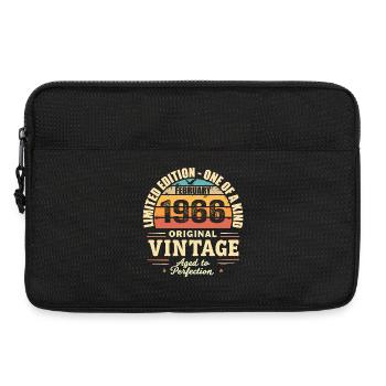 Februar 1966 Geburtstagsgeschenk Februar 1966 - Laptoptasche 13" - Schwarz - Vorne