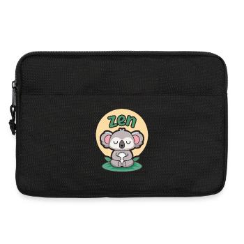 Koala Zen Méditant - Sacoche pour ordinateur portable 13 pouces - noir - Devant