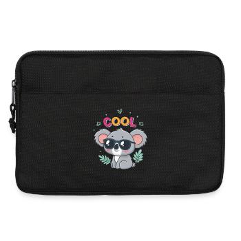 Koala Cool in Gläsern und Pastell - Laptoptasche 13" - Schwarz - Vorne