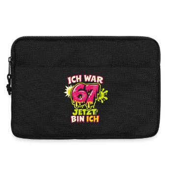 67 six sept j’avais 6 ans maintenant 7 ans - Sacoche pour ordinateur portable 13 pouces - noir - Devant