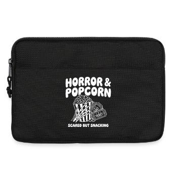 Horror & Popcorn Vibes - Laptoptasche 13" - Schwarz - Vorne