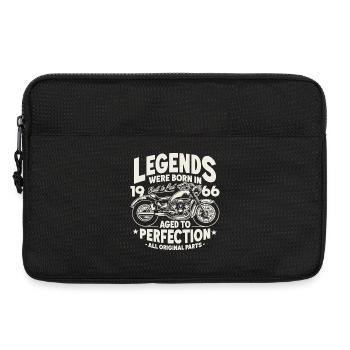 1966 Jahrgang Vintage Motorrad Geburtstag Geschenk - Laptoptasche 13" - Schwarz - Vorne