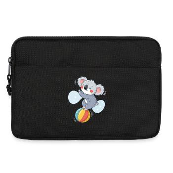 Koala-Jongleur auf einem bunten Ball - Laptoptasche 13" - Schwarz - Vorne