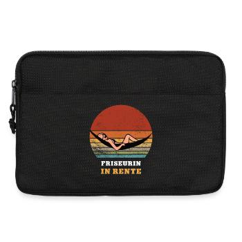 Friseurin Rente Ruhestand Rentnerin Frisörin - Laptoptasche 13" - Schwarz - Vorne