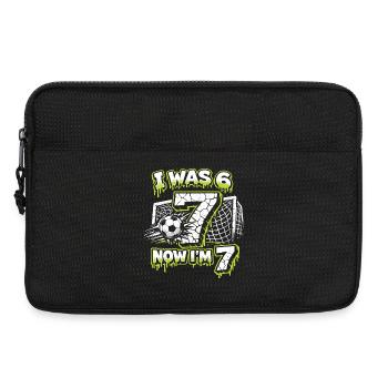 67 Cadeau d’anniversaire de Six Sept Football Boy - Sacoche pour ordinateur portable 13 pouces - noir - Devant