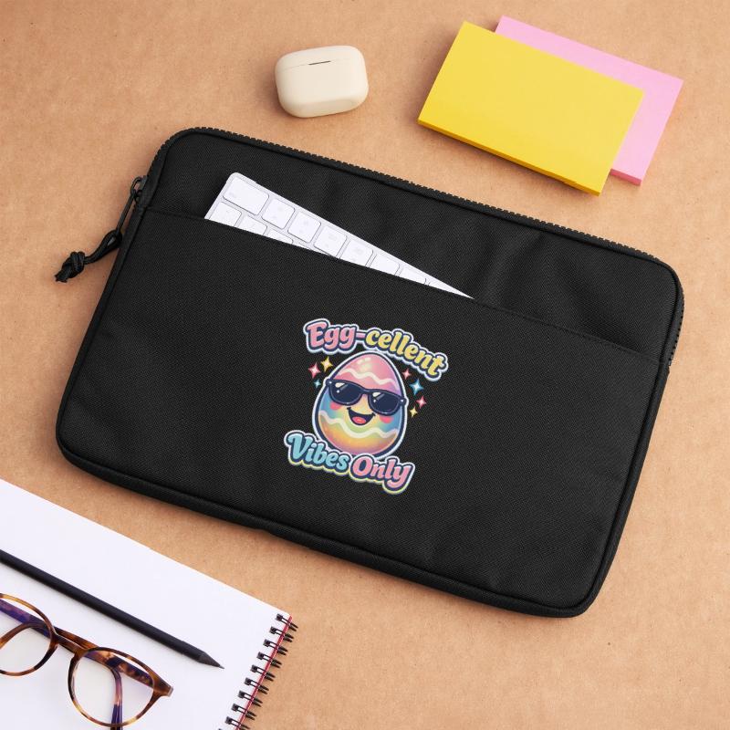 Egg Cellent Vibes Only Easter Easter Egg Laptop bag 13"