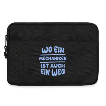 Cadeau pour mécanicien - Sacoche pour ordinateur portable 13 pouces - noir - Devant