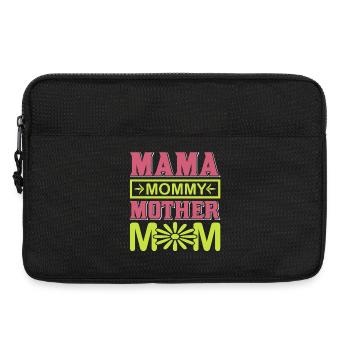 Maman Maman Maman Mignonne chemise cadeau de maternité - Sacoche pour ordinateur portable 13 pouces - noir - Devant