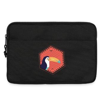 Roter Tukan - Laptoptasche 13" - Schwarz - Vorne