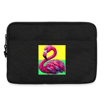 Flamingo - Laptoptasche 13" - Schwarz - Vorne
